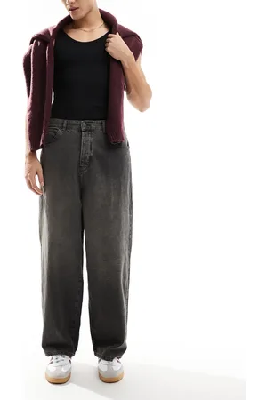 Only & Sons Carl balloon fit jeans in washed