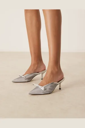 Raid Bexley kitten heeled mules in mesh