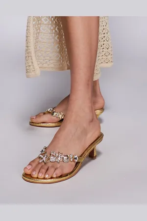 Public Desire Elowen toe thong kitten heel sandals with starfish embellishment in