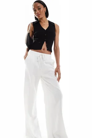 JDY Loose fit linen-mix pants in - part of a set