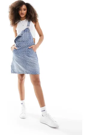 Hugo Blue Denim overall dress in light