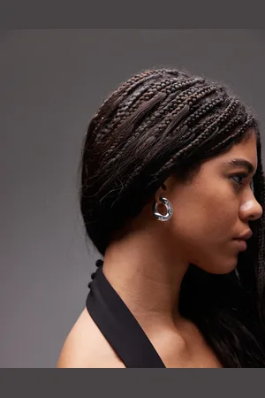 & OTHER STORIES Chunky twisted hoop earrings in