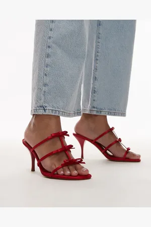 MANGO Bow detail slip on heels in
