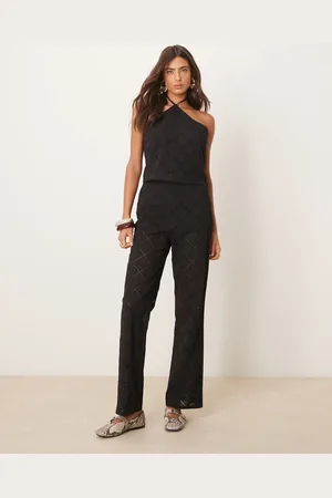 ASOS Straight leg pants with geo cutwork in - part of a set