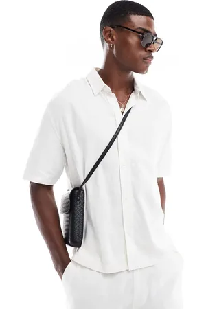 Bershka Linen rich shirt in - part of a set