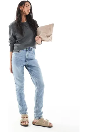 ASOS Slim fit comfort mom jeans in mid