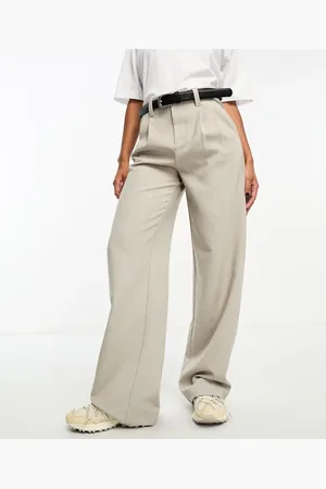 Stradivarius Tailored belted pants in