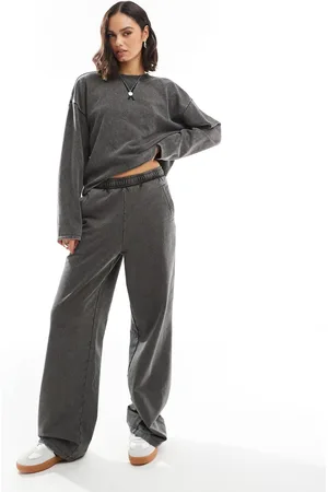 ONLY Wide leg sweatpants in washed - part of a set