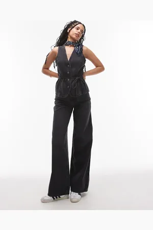 MANGO Daphne balloon leg jeans in washed - part of a set