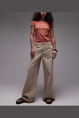 MANGO Annie super wide leg jeans in wash