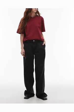MANGO Esther pleat front jeans in washed