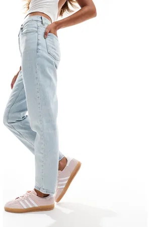 MANGO New mom jeans in bleached light