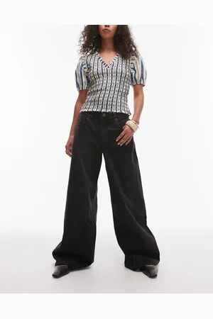 MANGO Annie super wide leg jeans in