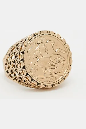 ASOS Soveriegn signet ring in tone