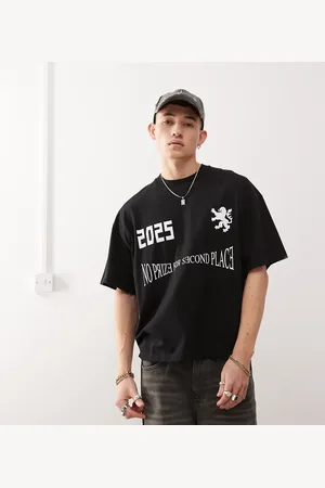 COLLUSION Boxy skater fit T-shirt with soccer print in