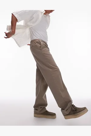 Topman Straight pants in khaki