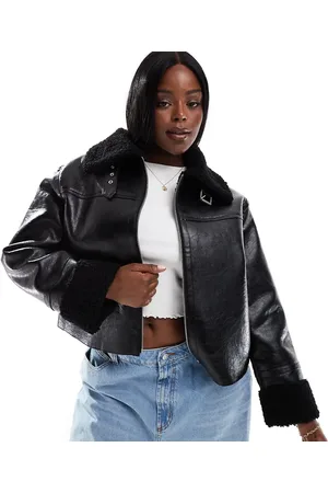 COLLUSION Plus aviator jacket in