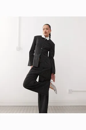 Labelrail X Jennifer McKing tailord pinstripe oversized pants in - part of a set