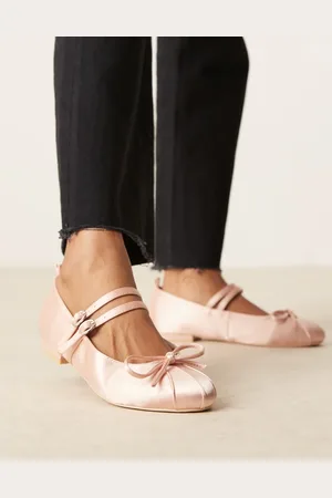 Raid Idol mary jane ballet flats in blush satin