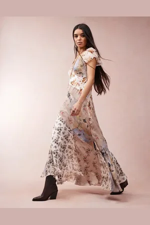 AllSaints Lala printed maxi dress in origin floral