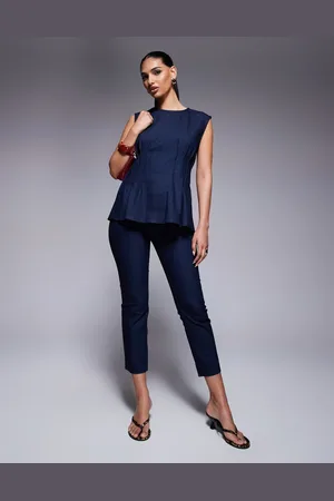 River Island Denim capri pants in darkwash blue - part of a set