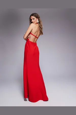 Jarlo Halter neck fishtail maxi dress in