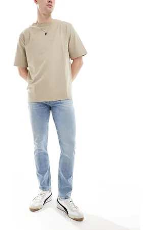 HUGO BOSS Delaware slim fit jeans in light wash