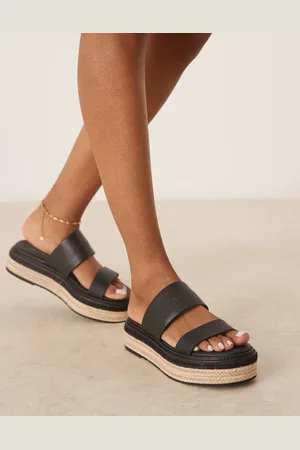 Calvin Klein Calvin Klein double strap espadrille slides in