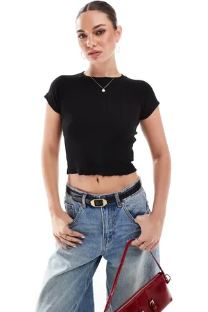 Cotton On Cotton On fitted T-shirt in pointelle