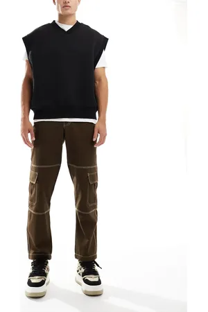 Kickers Straight leg combat pants with contrast stitch