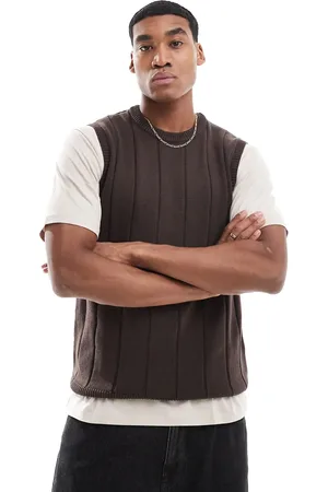 Threadbare Rib knit crew neck tank top in