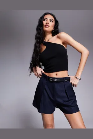River Island Tailored shorts in pinstripe