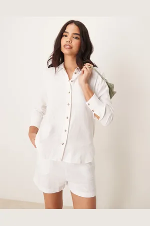 JDY Relaxed linen shirt in - part of a set