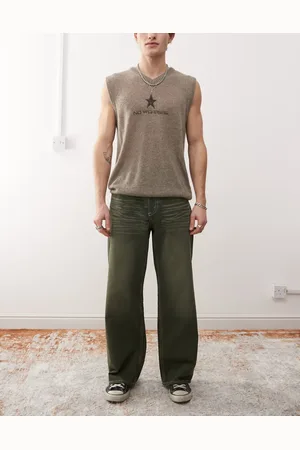 Cheap Monday Looser baggy jeans in wash with green tint