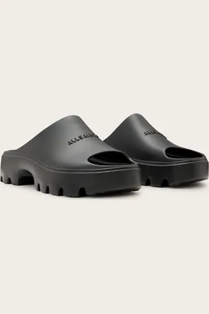 AllSaints Eclipse rubber platform sandals in