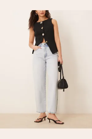 Gina Tricot Barrel leg jeans in light wash