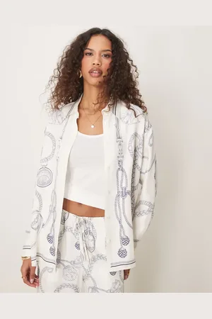 GANT Chain print shirt in off - part of a set