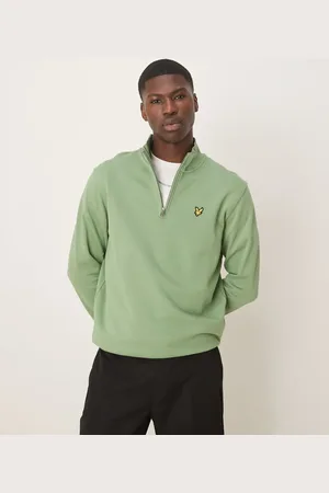 Lyle & Scott Loopback Quarter Zip Sweater in