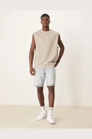 Calvin Klein Regular denim shorts in light wash