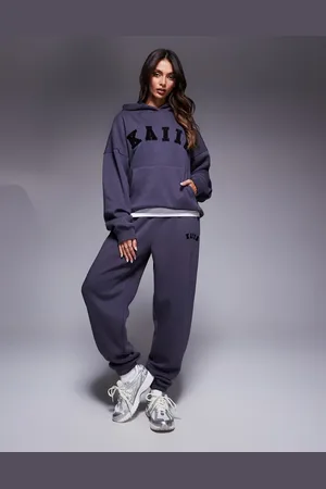 Kaiia Cuffed sweatpants in dark - part of a set