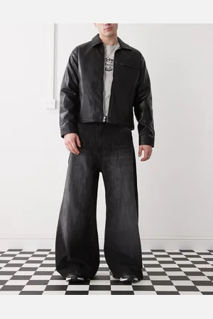 Cheap Monday Rad super wide leg skater jeans in streaky wash