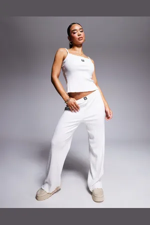 HUGO BOSS Stacked logo lounge pants in beige - part of a set
