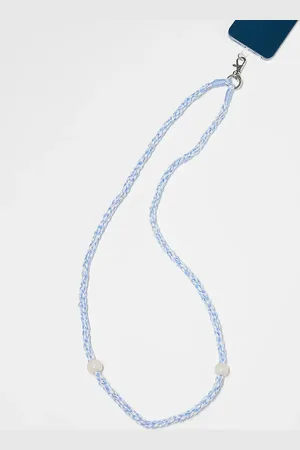 Accessorize Gingham twisted phone strap in