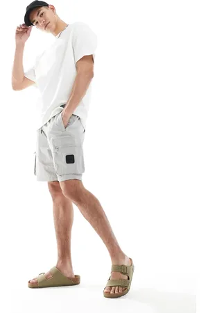 River Island Cargo shorts in light gray