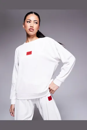 HUGO BOSS HUGO Bodywear Neve cozy sweatshirt in off - part of a set