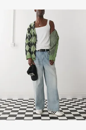 The Ragged Priest Outcast wide baggy fit pants in light