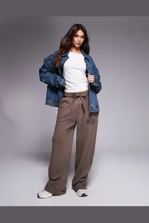 Good For Nothing Relaxed straight leg logo sweatpants in beige