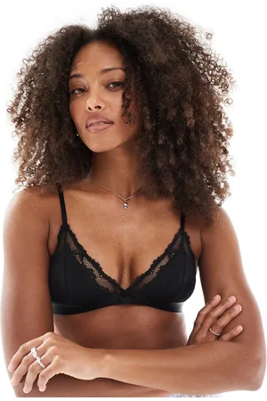 Cotton On Cotton On everyday lace triangle padded bralette in