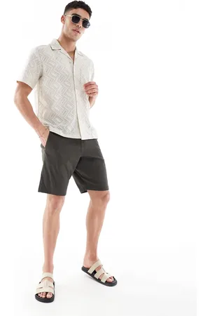 French Connection French Connection chino sweatpants shorts in khaki