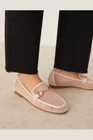 Raid Graice snaffle loafers in beige mesh